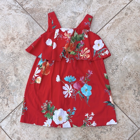 Modern Colorful Baby Girls Toddle Floral Tank Dress Match Headband Summer Button Sleeveless For Girls Kids